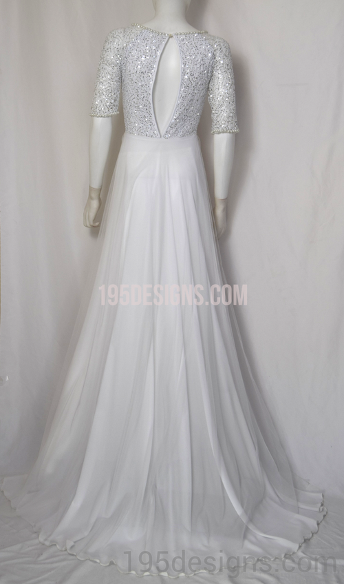 ÁO DÀI Cưới Trắng cao cấp | White AO DAI Wedding