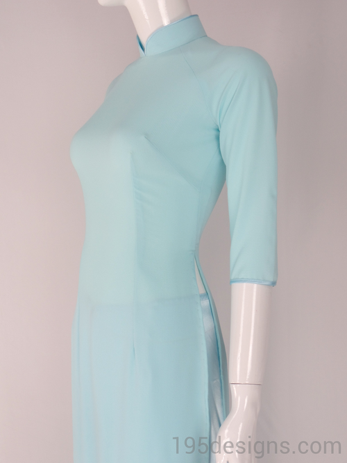 Ao Dai Xanh Tầm Thai - Baby Blue Ao Dai Thailand Silk