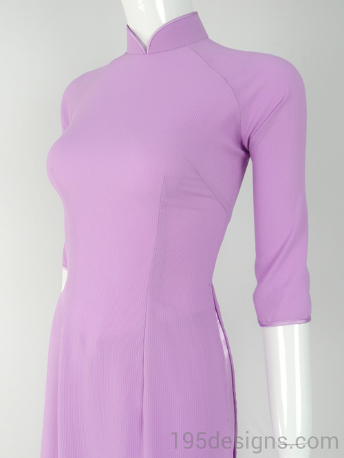 Ao Dai Tim Thai - Lavender Ao Dai Thailand Silk