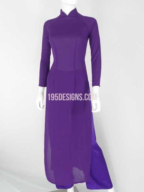 Ao Dai Tím Huế Tầm ý- Purple Hue Ao Dai