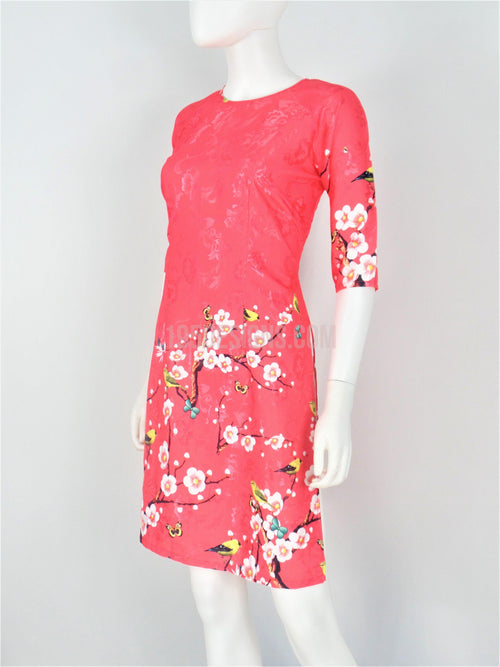 Pink Ao Dai Modern Lunar New Year | Áo Dài Cách Tân Tết