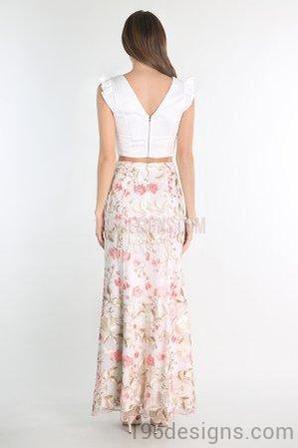 Two Piece Embroidered Dress